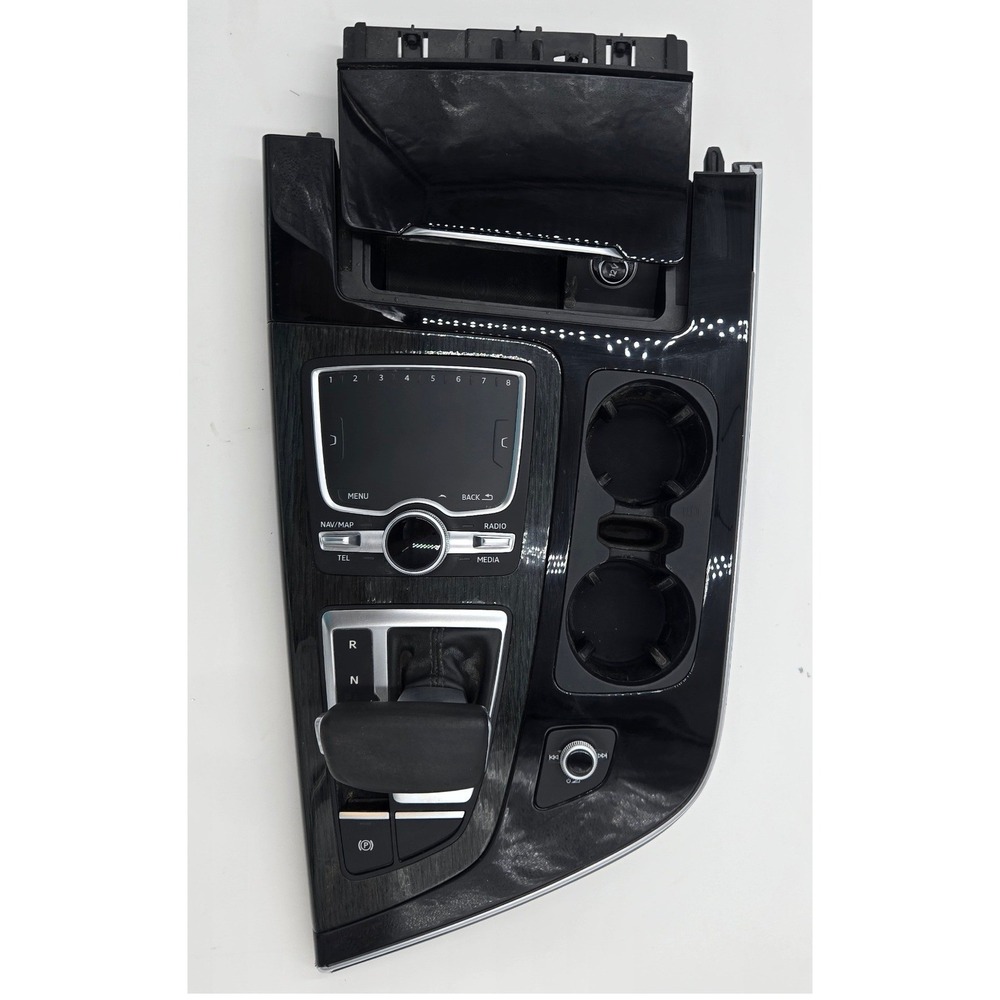2017-2019 Audi Q7 Center Console MMI Shifter Cup Holder Control Assembly OEM